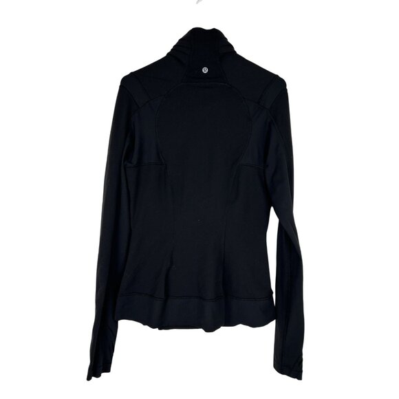 Lululemon Athletica Womens Black Bhakti Yoga Asymmetrical Zip Jacket Size 8 - Picture 11 of 16